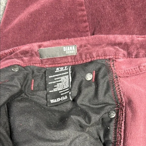Kut Burgundy Corduroy Pants - Picture 4 of 5